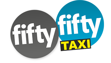 Logo: fifty-fifty Taxi Logo: fifty-fifty Taxi